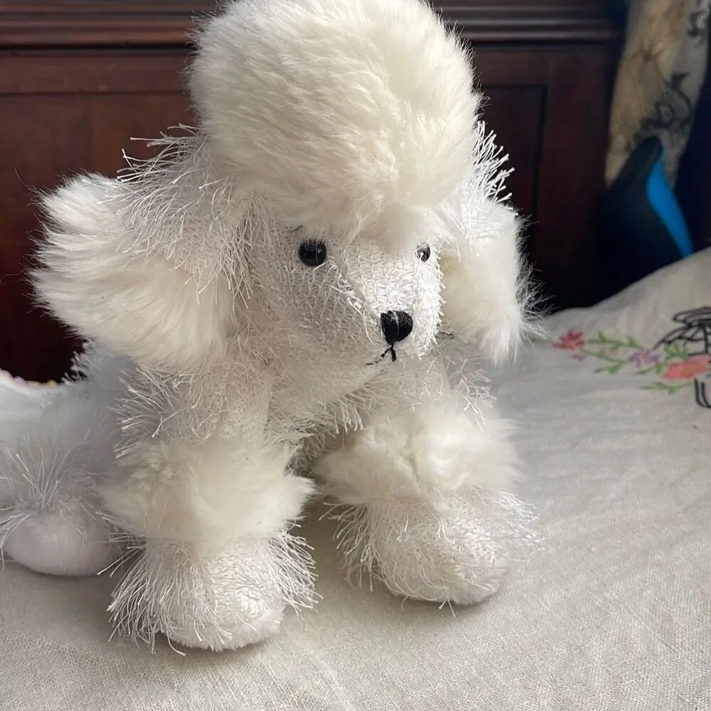 Ganz Webkinz White poodle plush 8” .